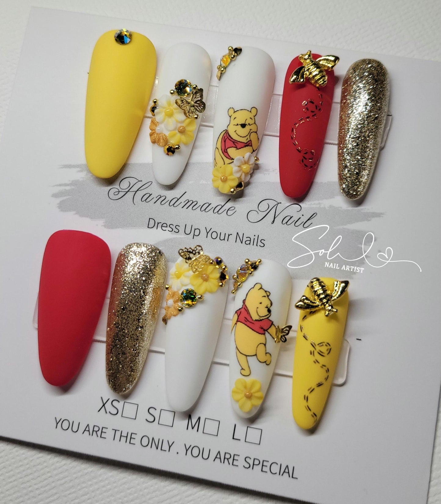 3D Nails Honey Love