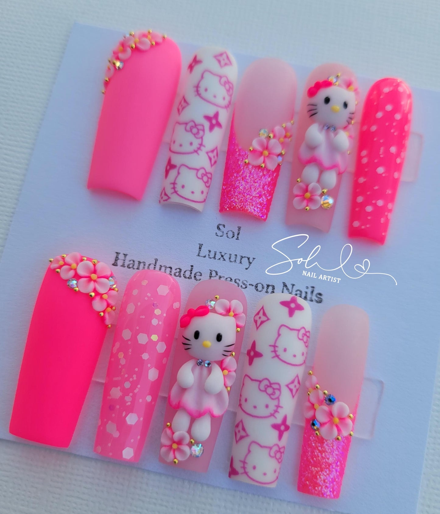 Pink Press-on Nails