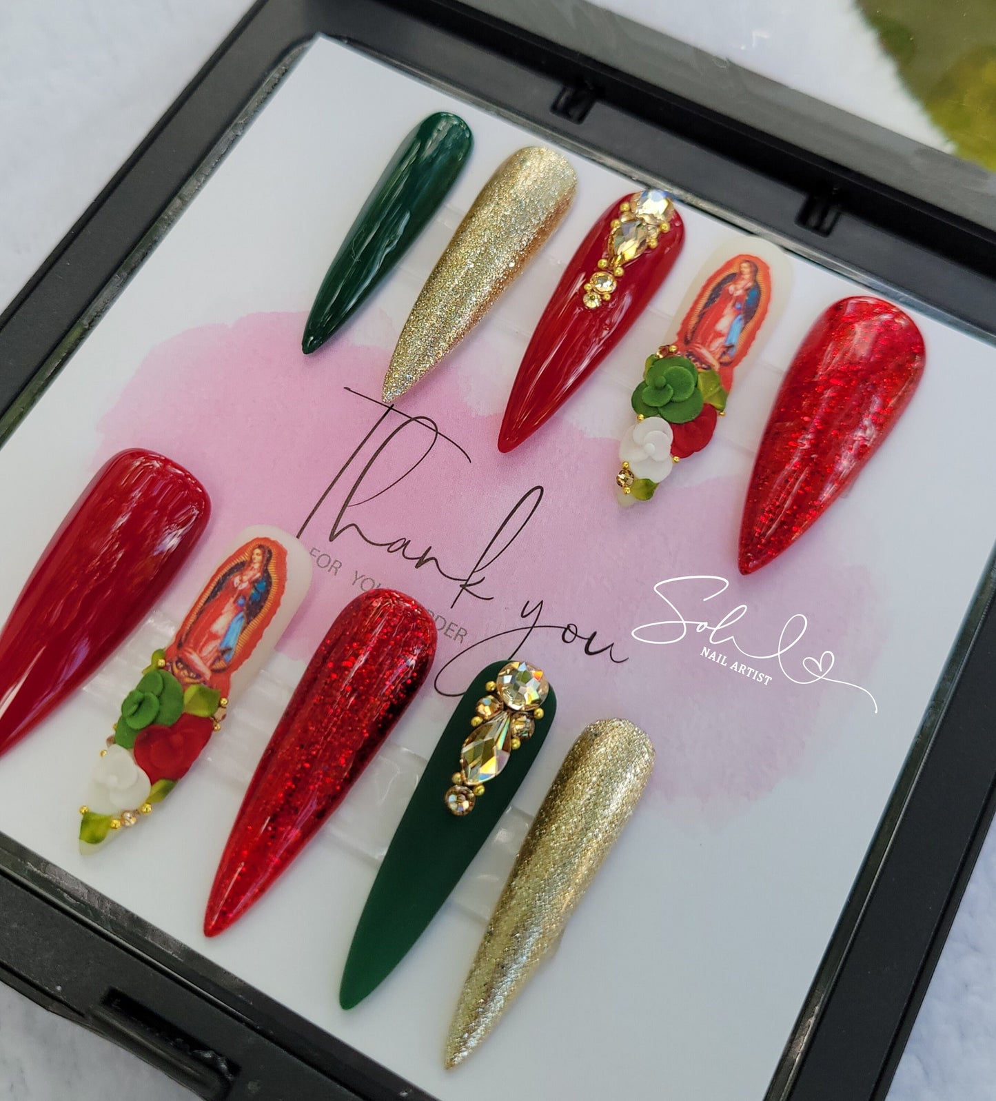 Press-on Nails La Virgen De Guadalupe
