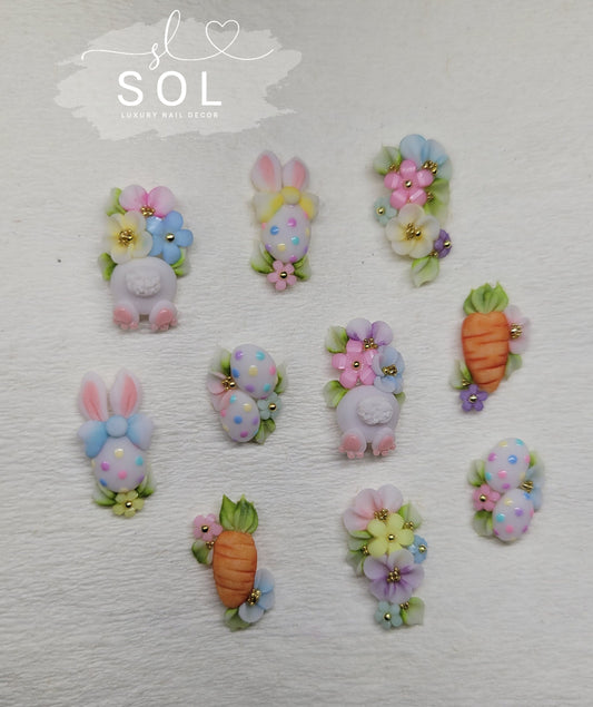 3D Easter Bunny Set