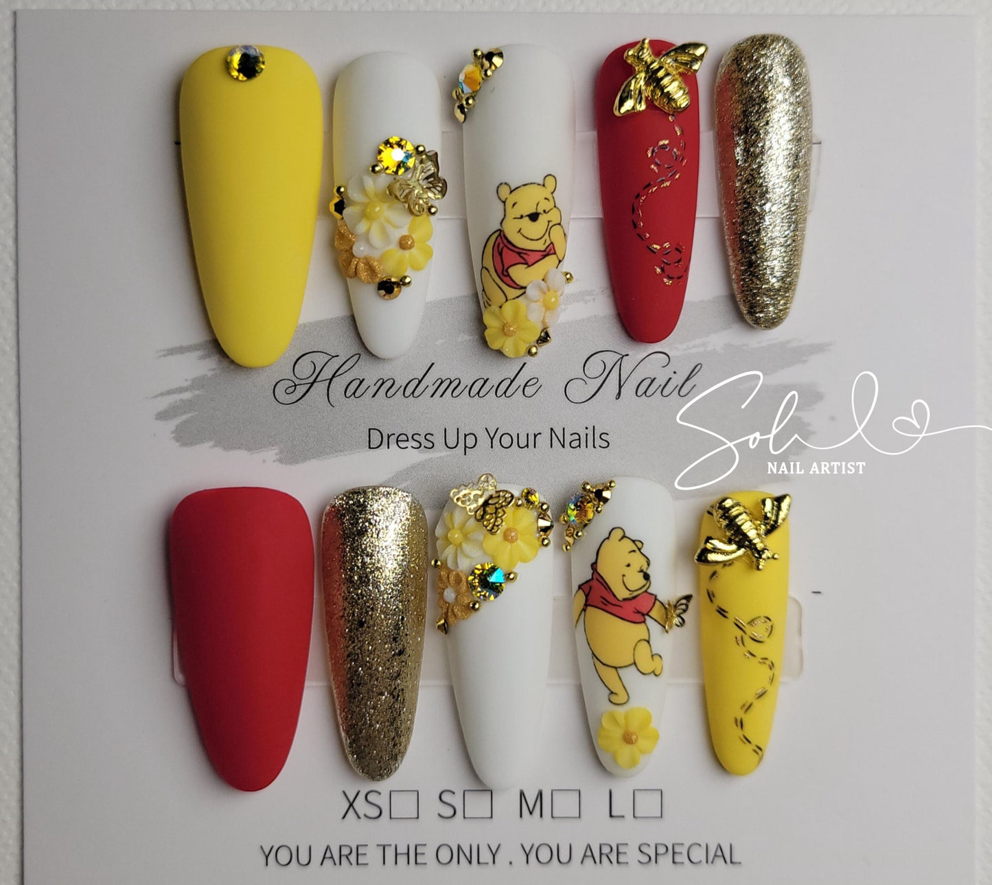 3D Nails Honey Love