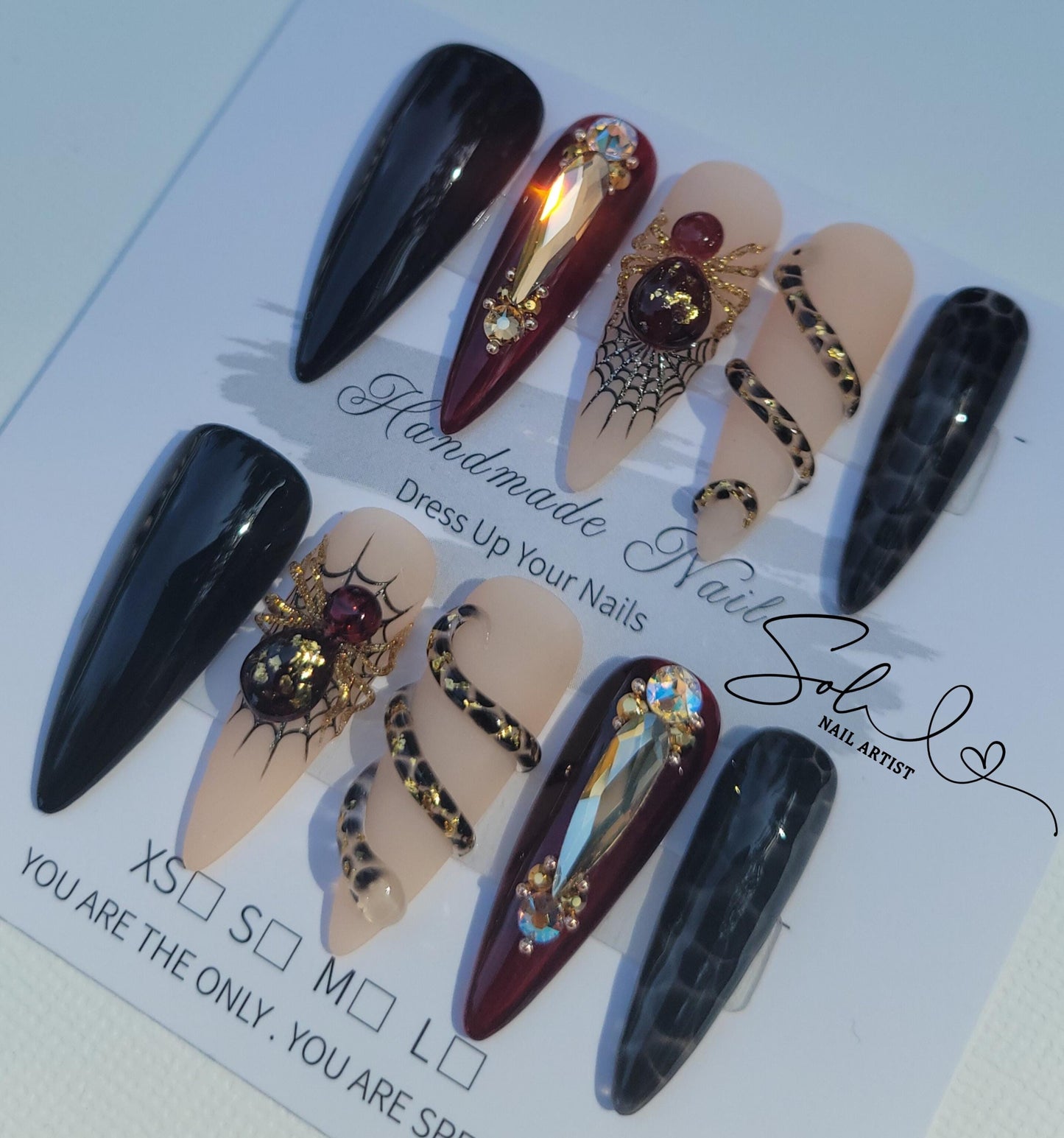 Spider Halloween Nails