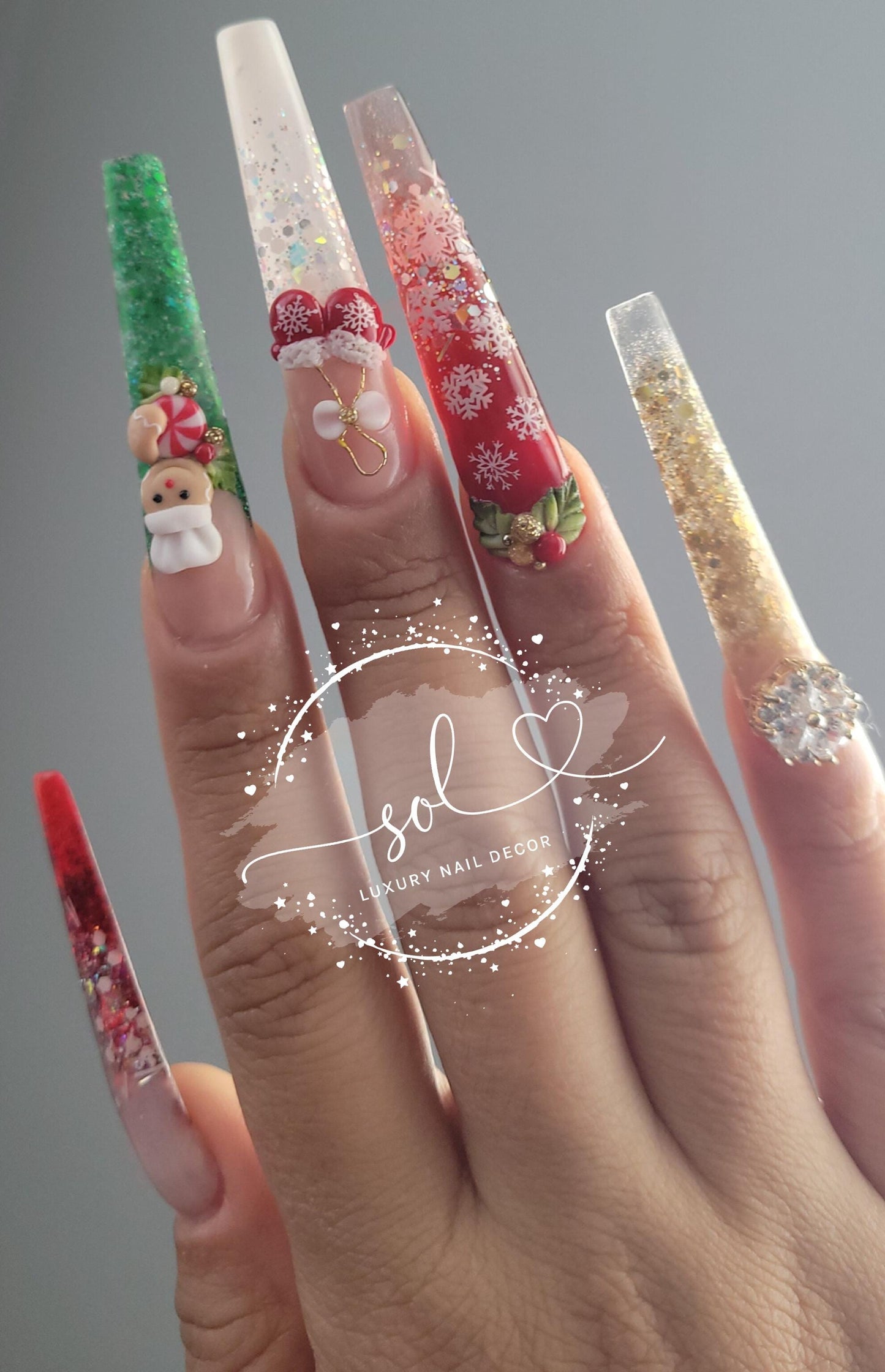 Christmas 3D Nail Decorations