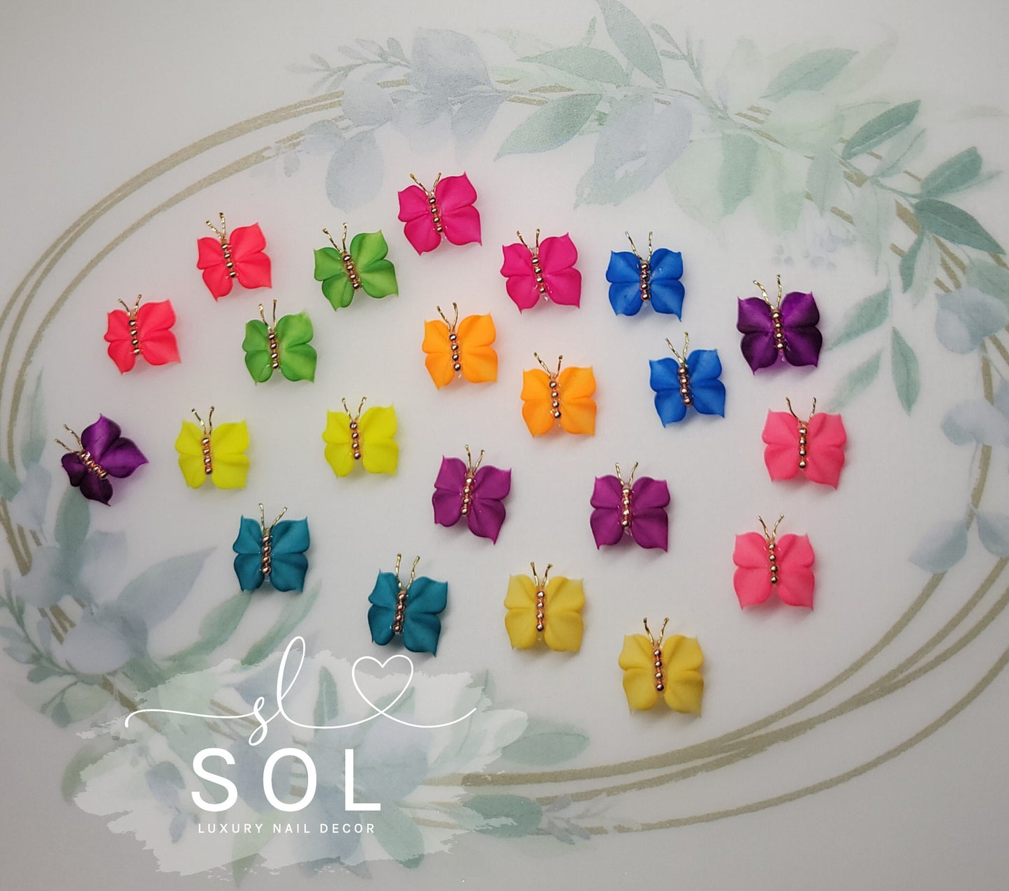3D Nail Butterflies