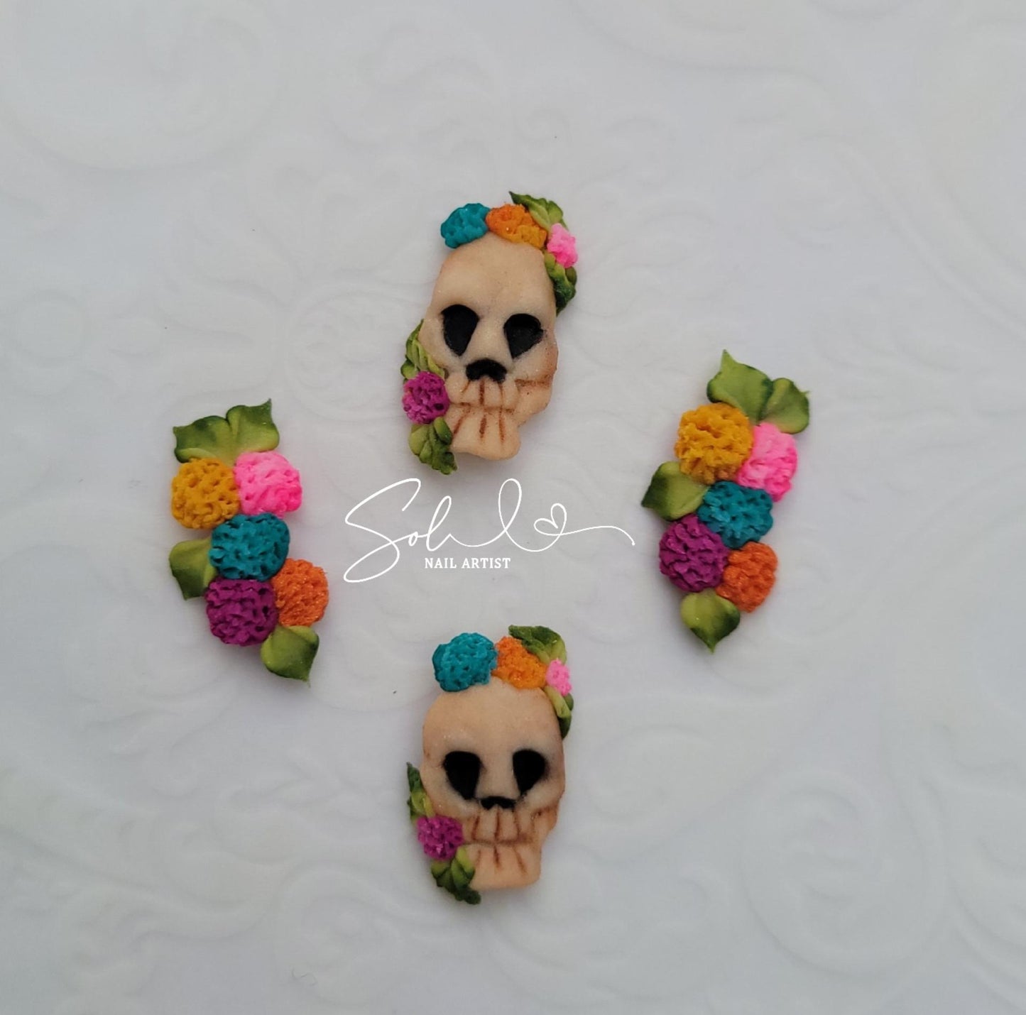 3D Nail Skulls
