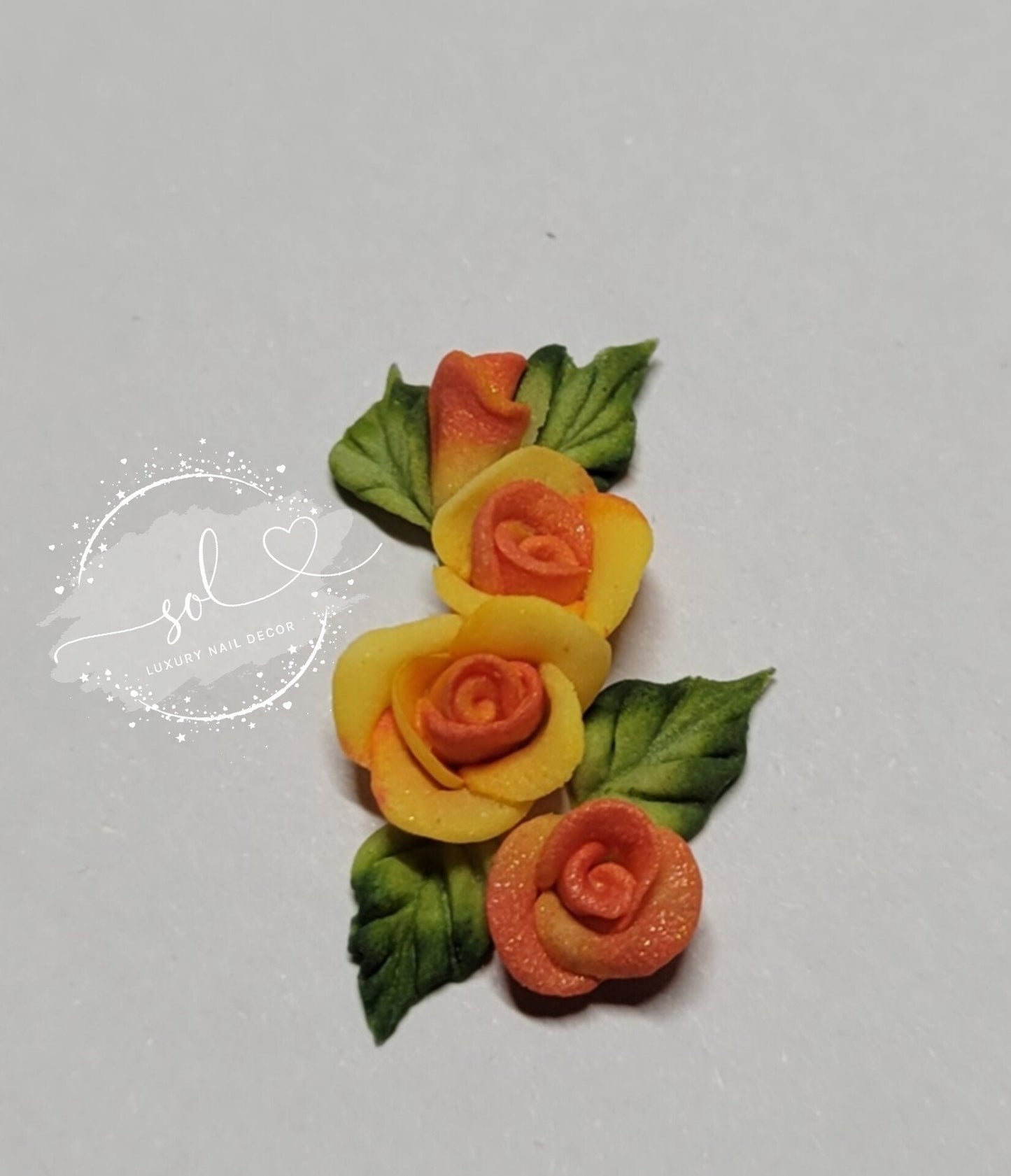 3D Nail Mini Roses
