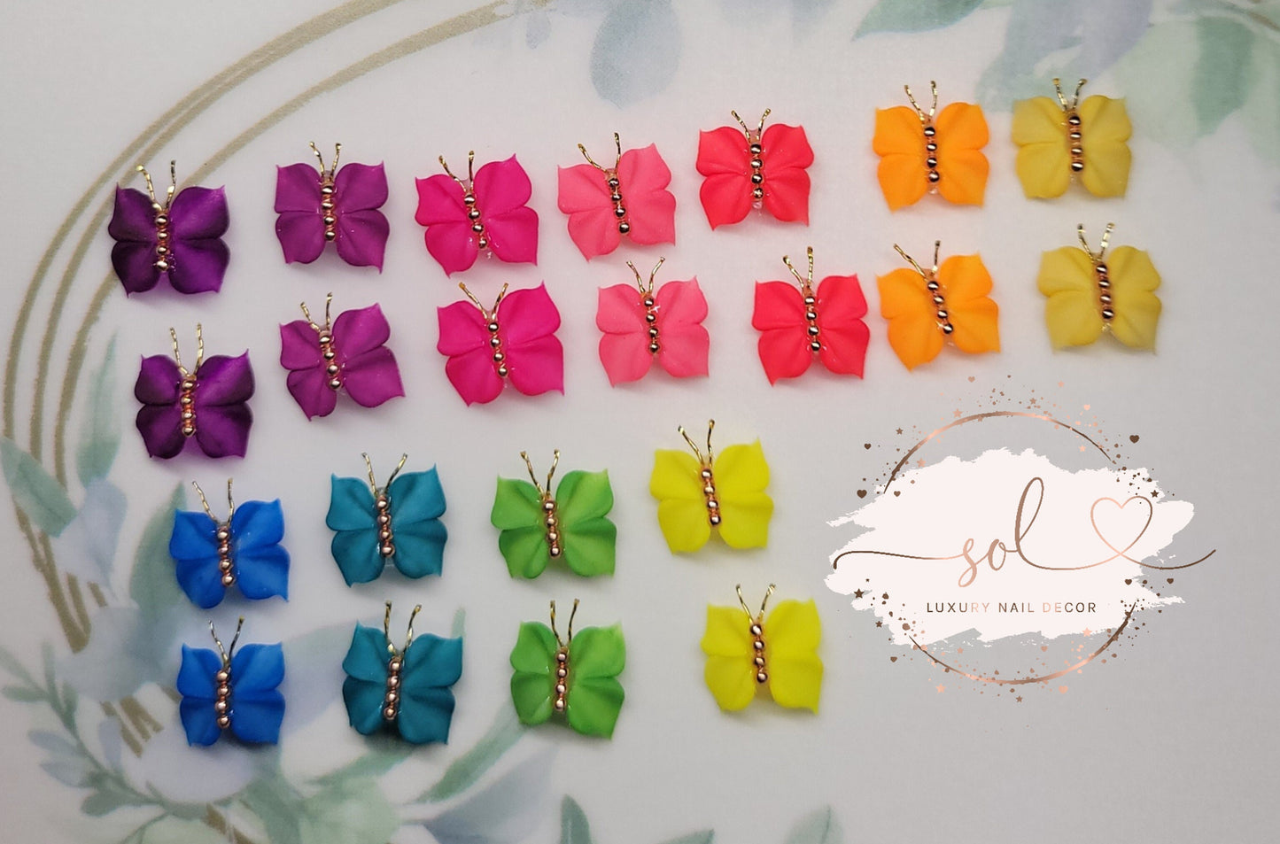 3D Nail Butterflies