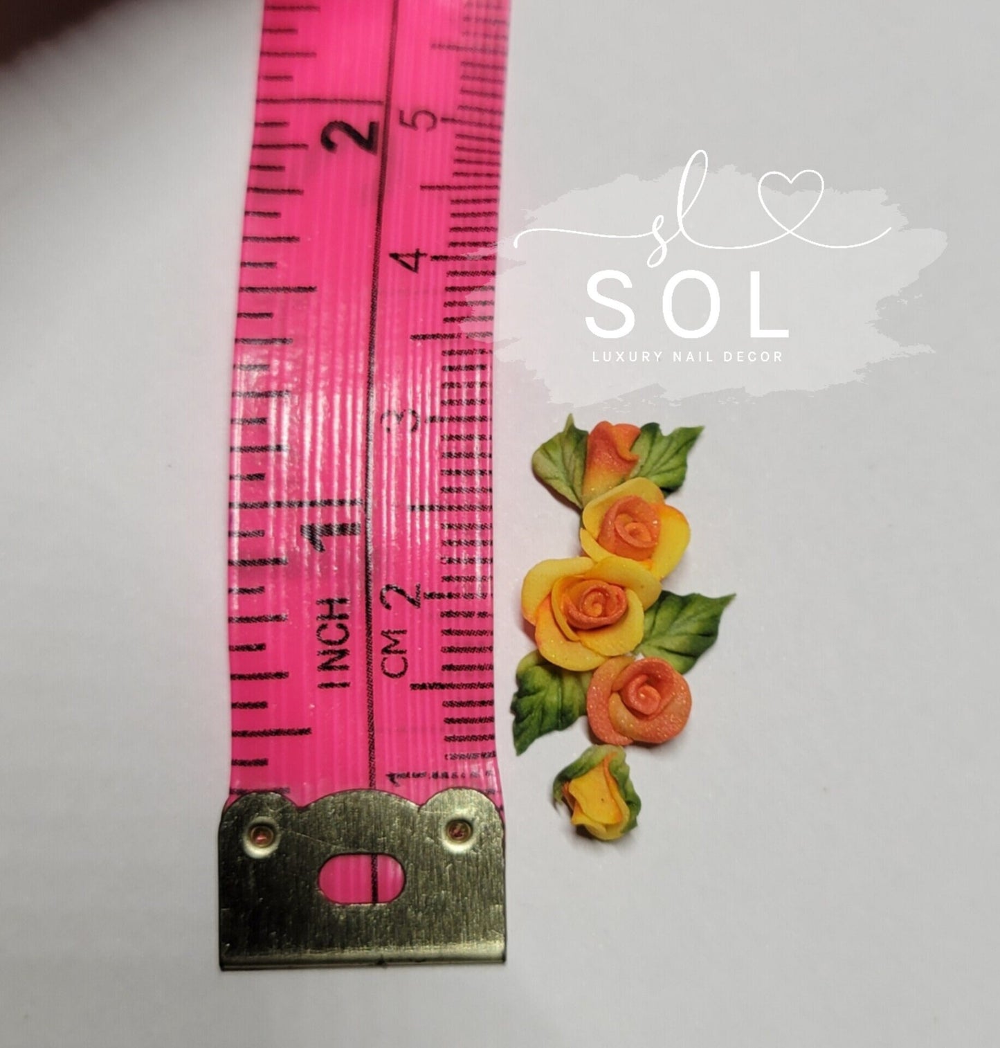 3D Nail Mini Roses