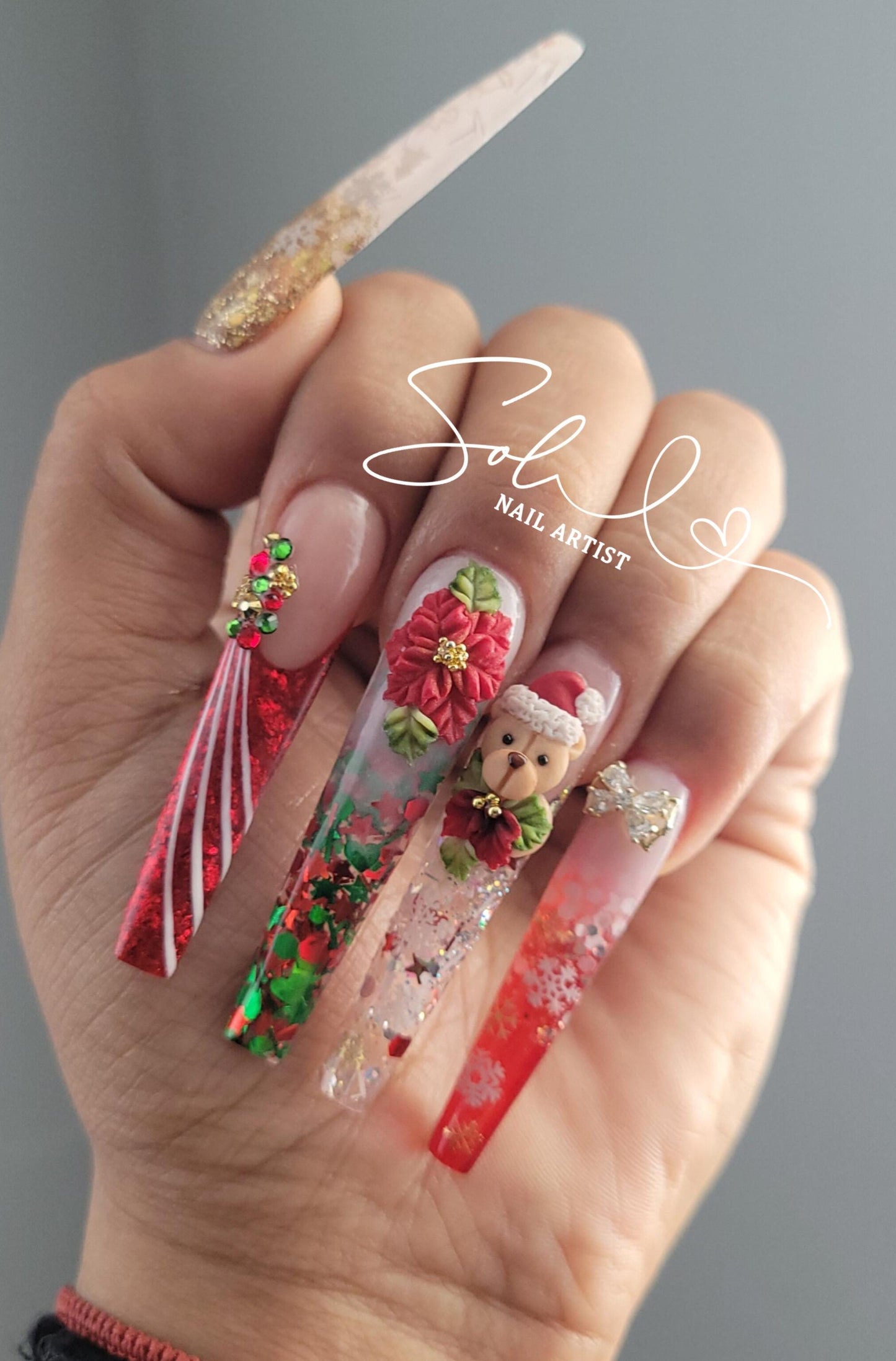 Christmas 3D Nail Decorations