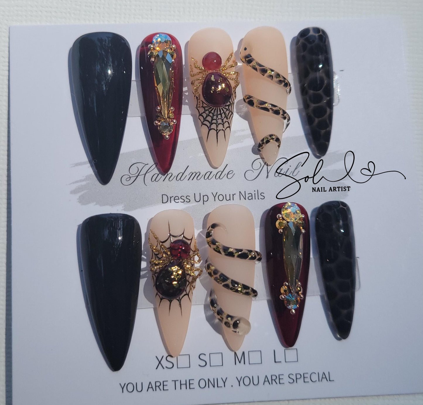 Spider Halloween Nails