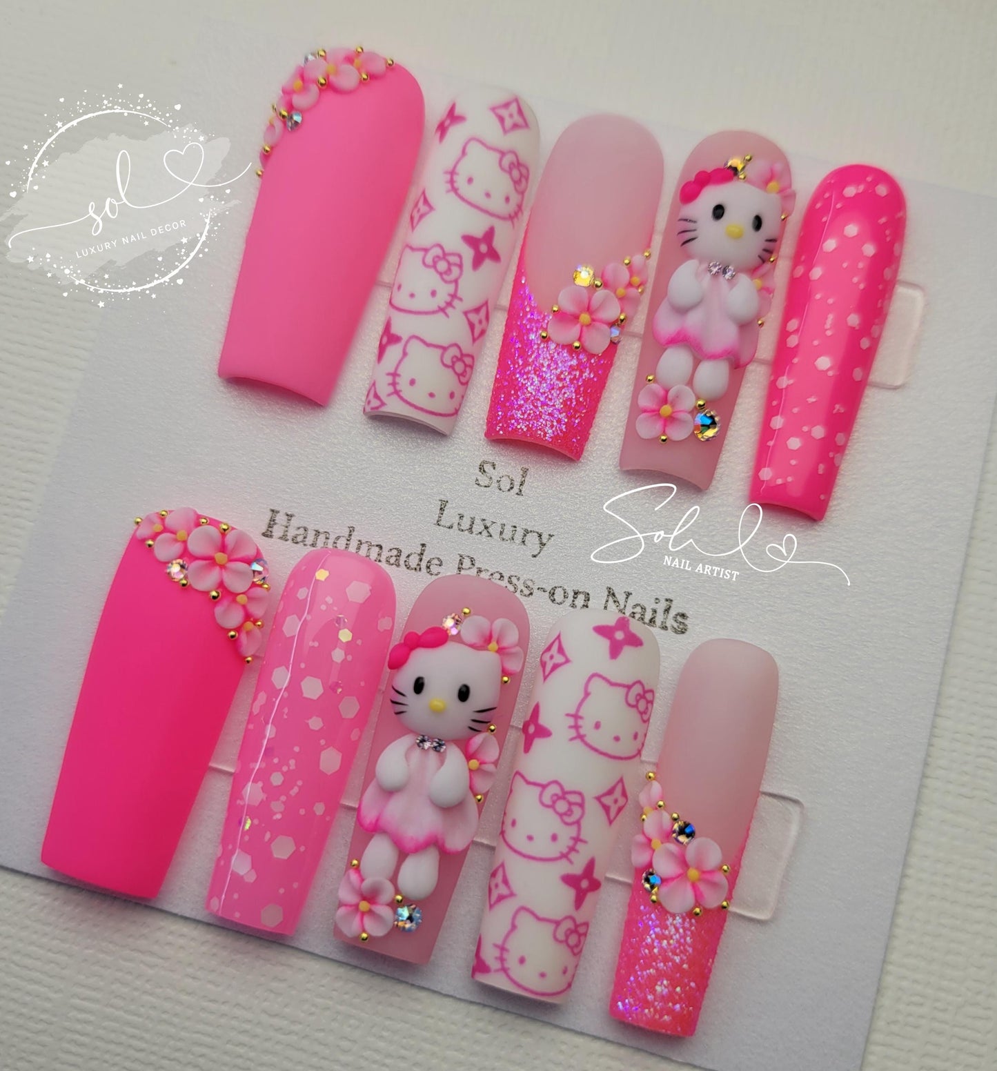 Pink Press-on Nails