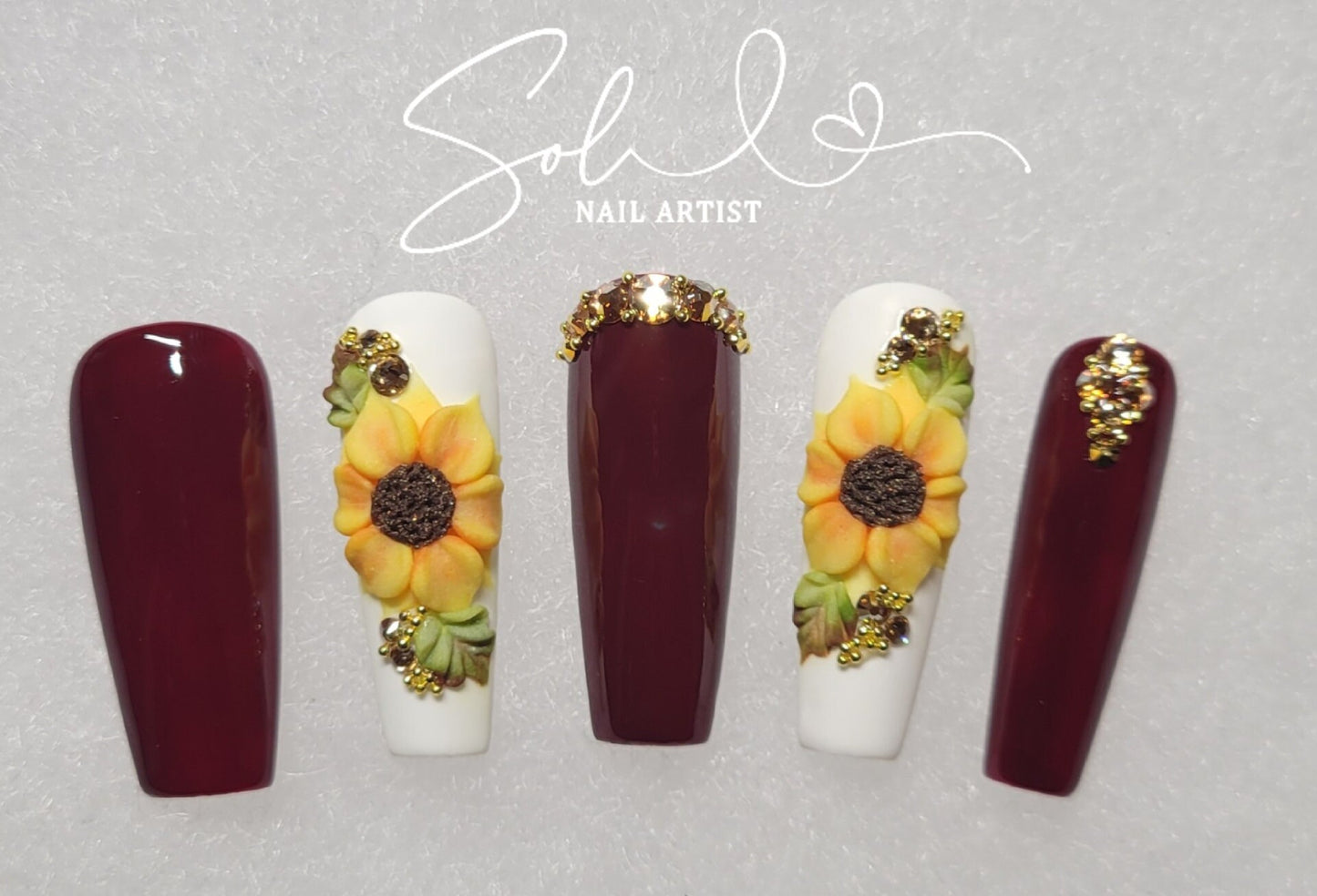 Sunflowers Press-on Nails