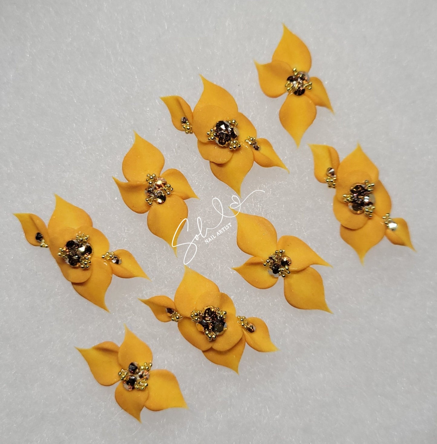 3D Nail Flowers