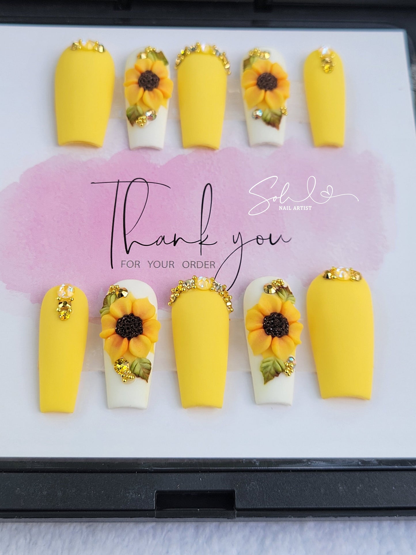 Sunflowers Press-on Nails