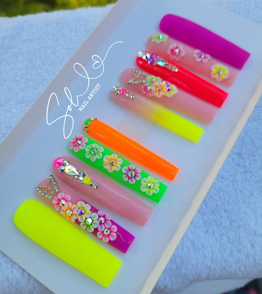 Press-on Nails Flowers