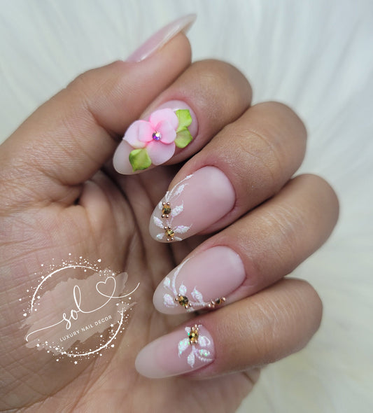 3D Nail Flowers Spring