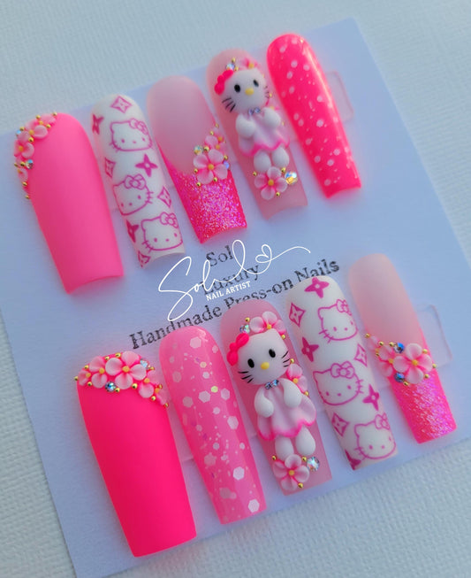 Pink Press-on Nails