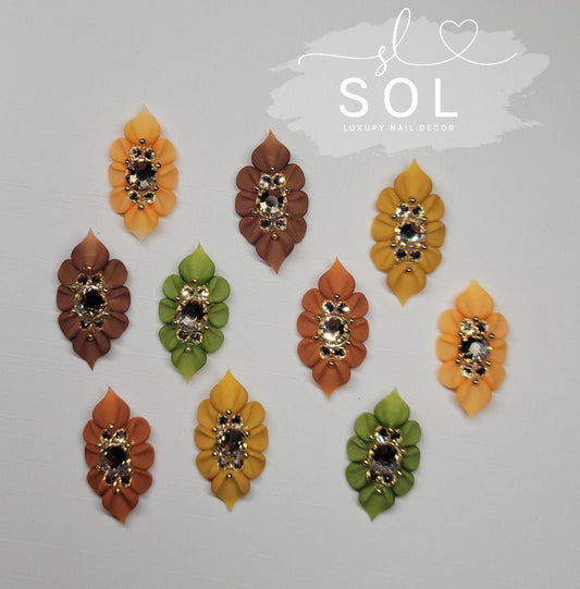 3D Fall Sun Flowers