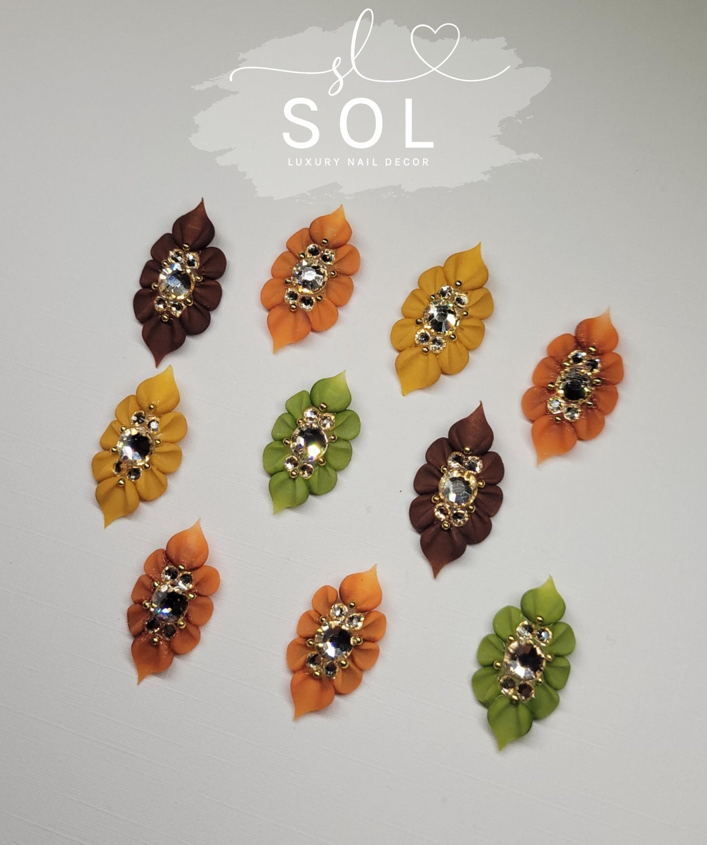 3D Fall Sun Flowers