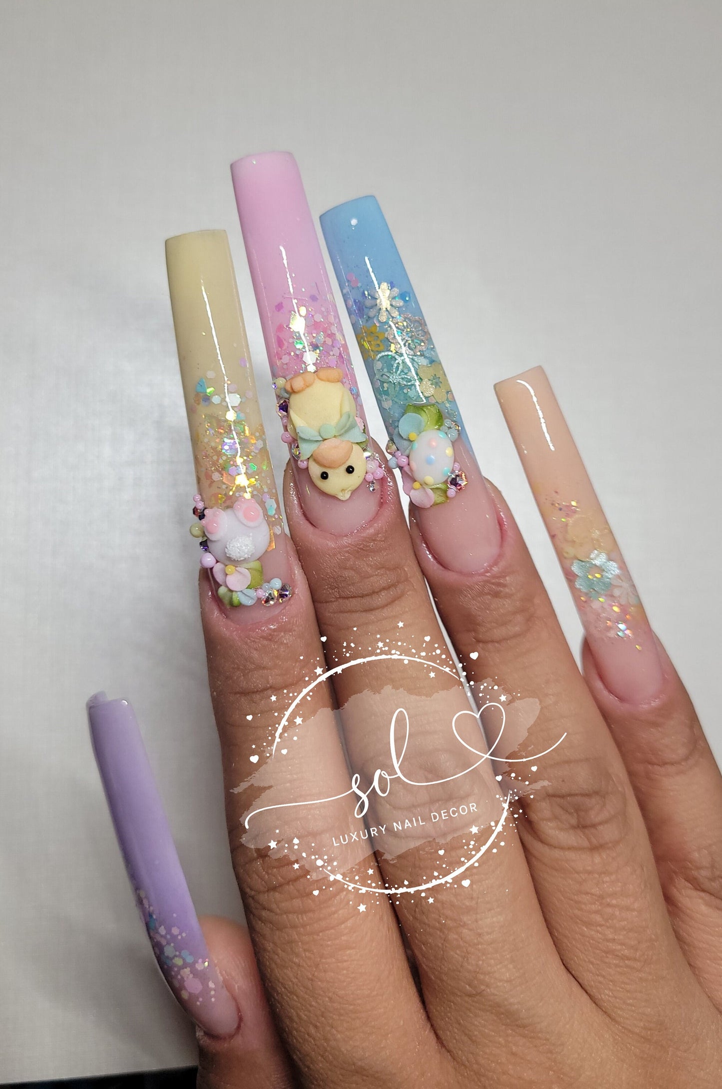 3D Nail Bunnies