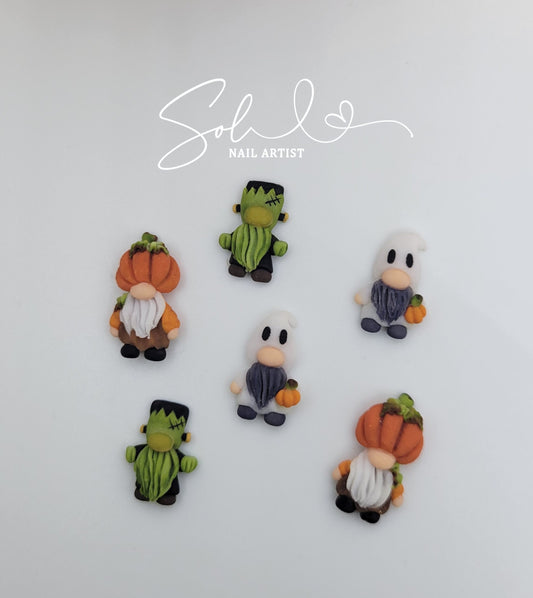 Cute Halloween Gnomes for Nails