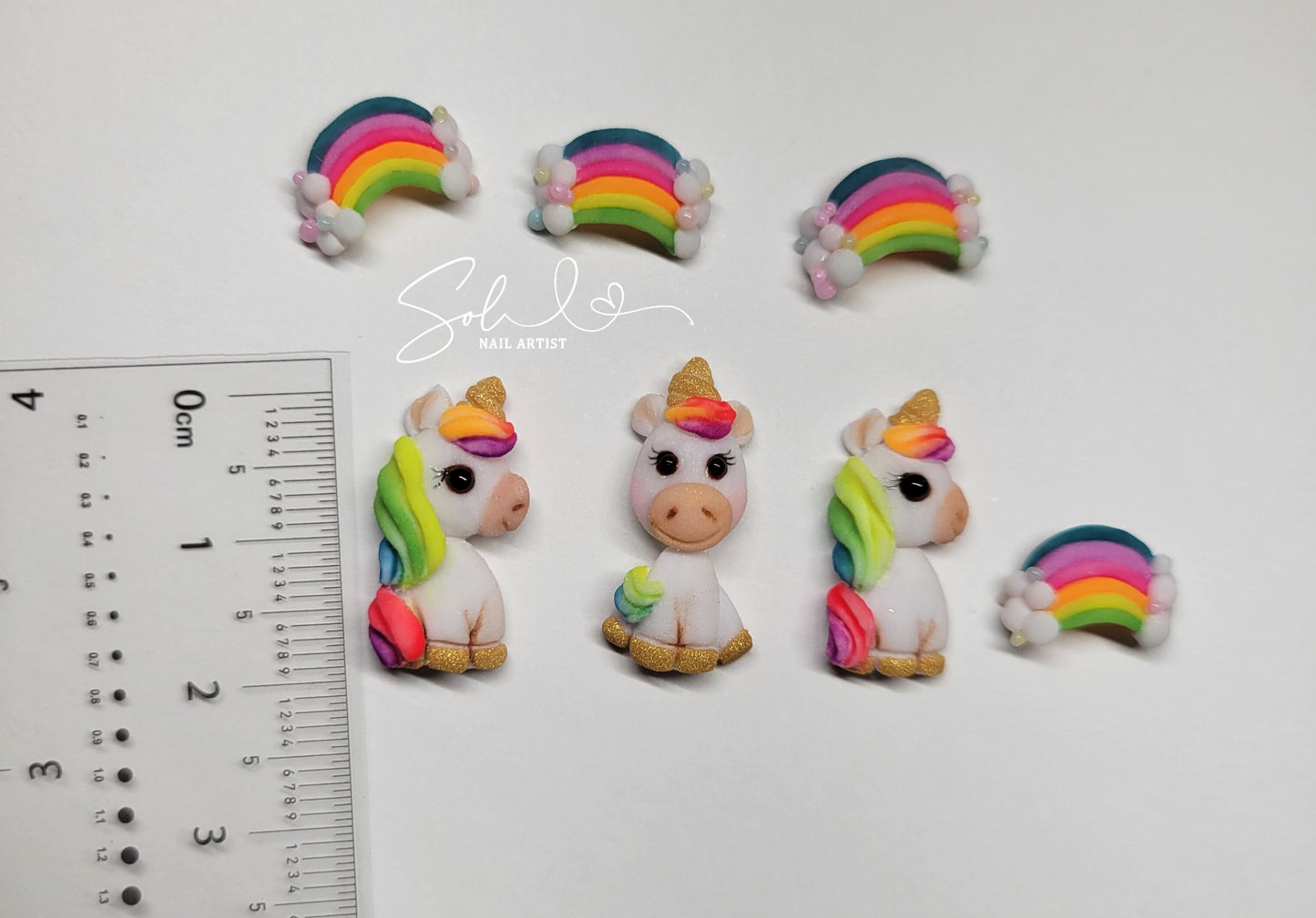 3D Nail Unicorns