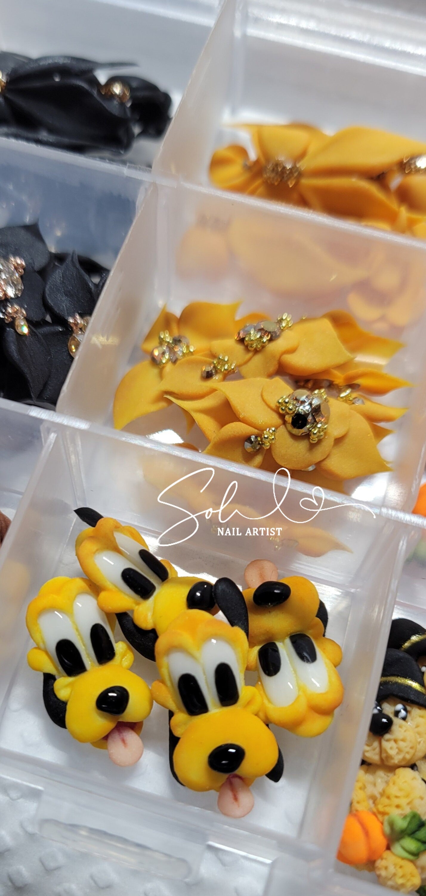 3D Nail Flowers